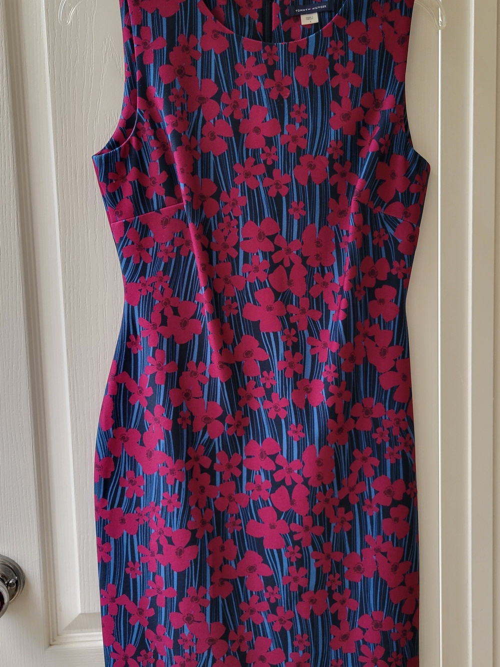 Tommy Hilfiger Navy Dress with Fuchsia Floral Print
